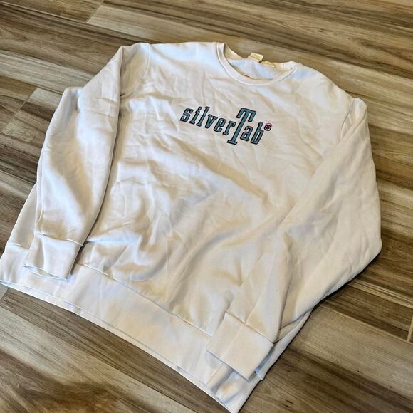 Vintage Silvertab Levis White Crewneck Sweatshirt - Picture 2 of 5